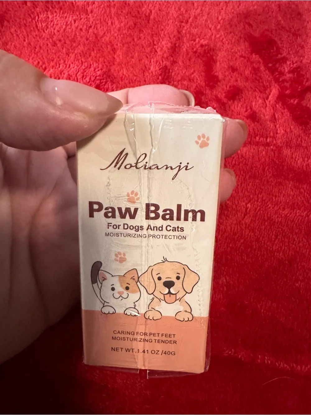 Paw Balm for Dogs and Cats - Peach/Beige